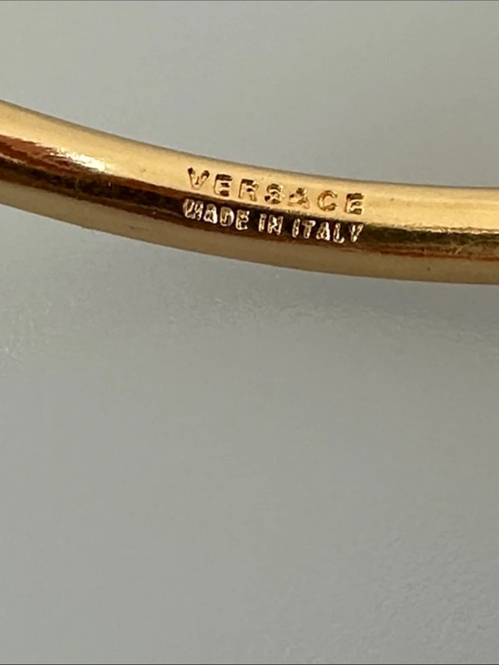 Versace Large Gold Hoop Earrings